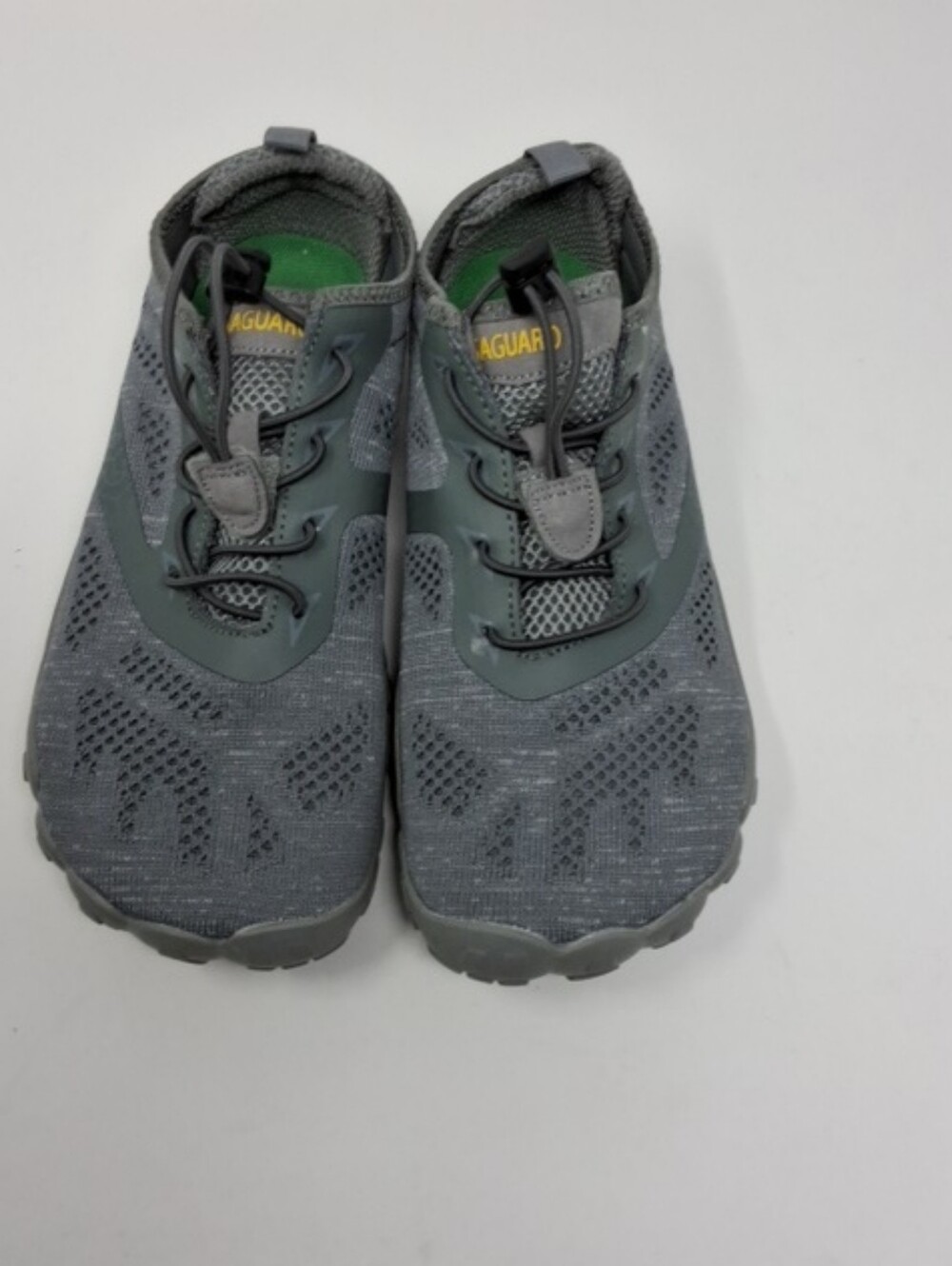 Women's Gray Saguaro Barefoot Slip-On Sneakers with Quick Toggle Lacing Size 40